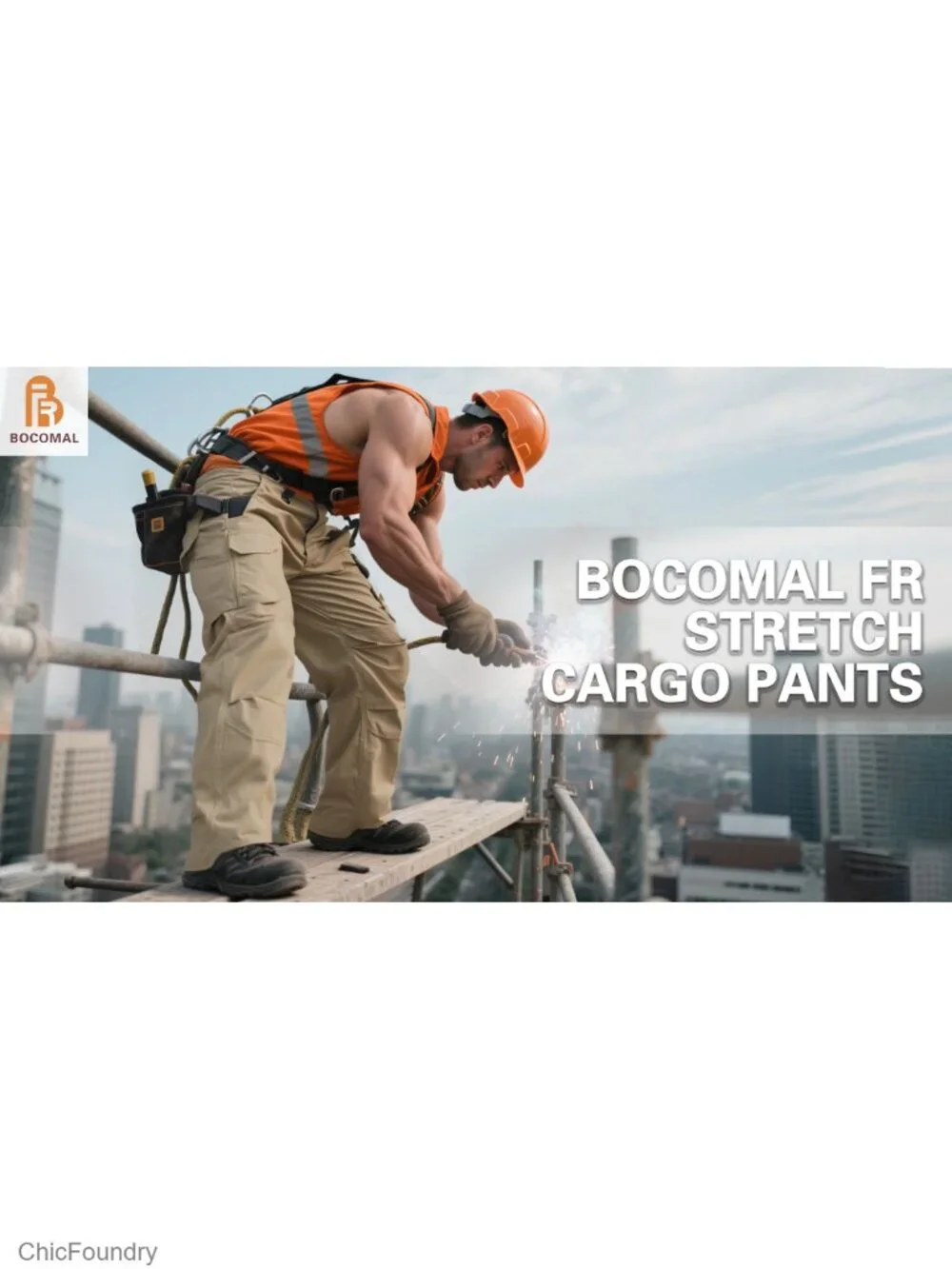 FR Stretch Cargo Pants Lightweight Ripstop Relaxed Fit Flame Resistant